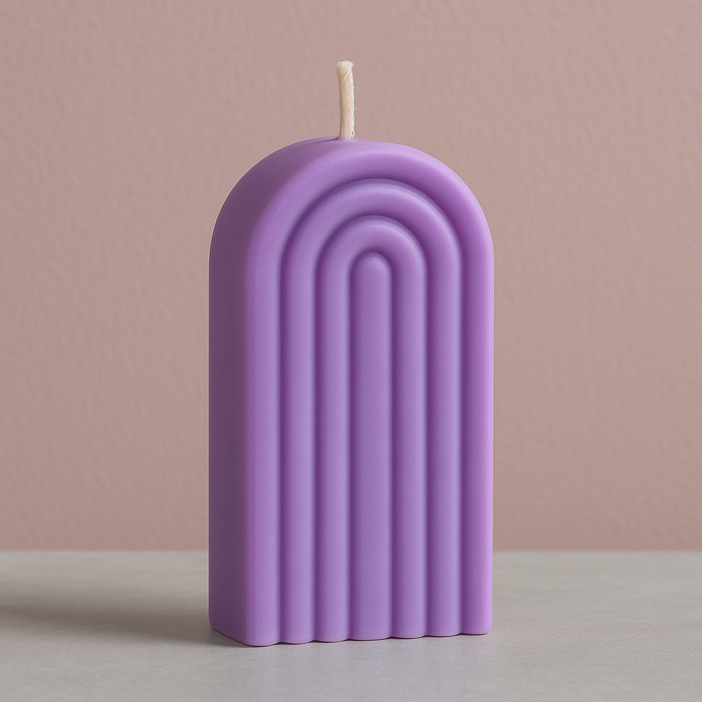 Rainbow arch candle