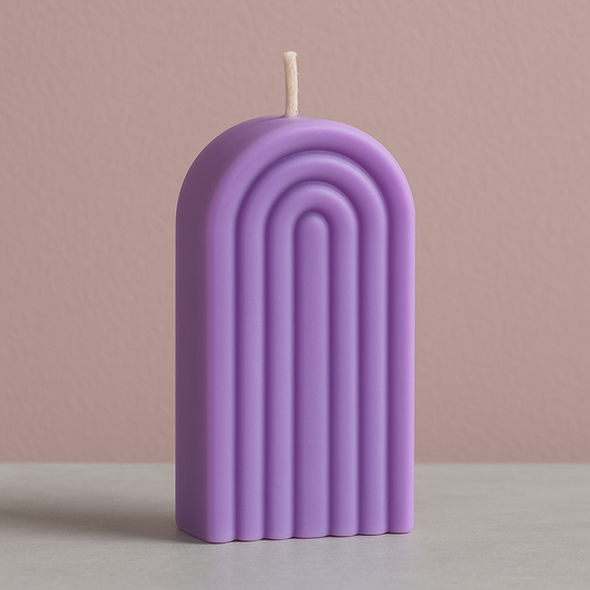 Rainbow arch candle