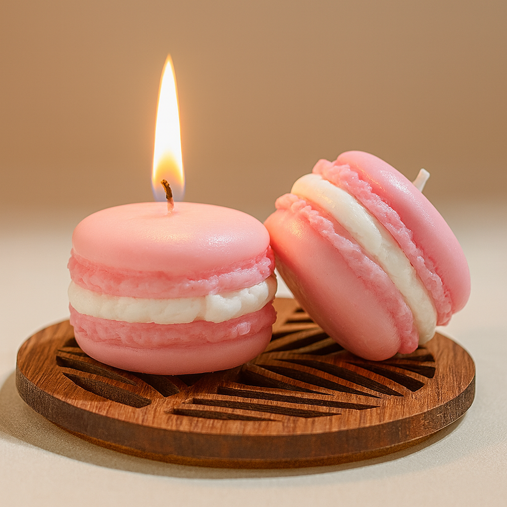 Macaron candle