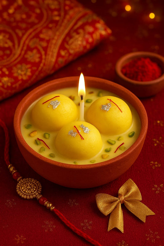 Rasmalai candle