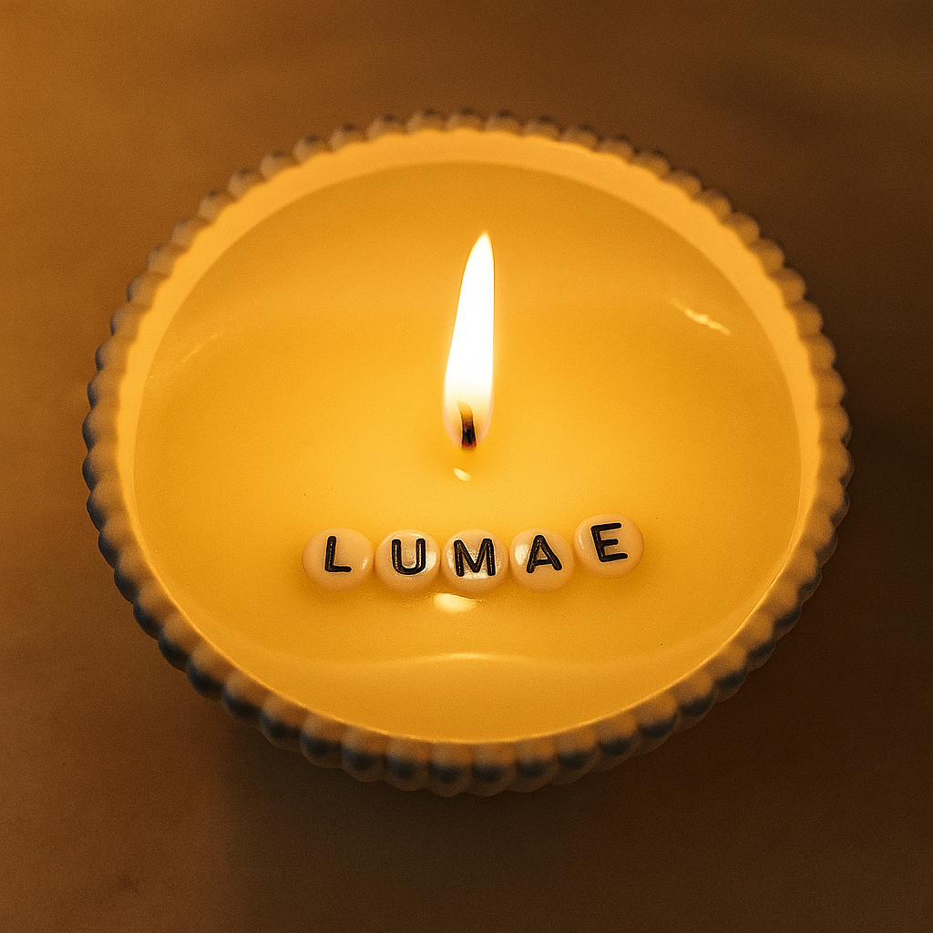 Secret message candle