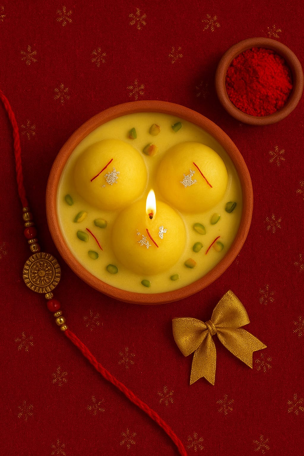 Rasmalai candle
